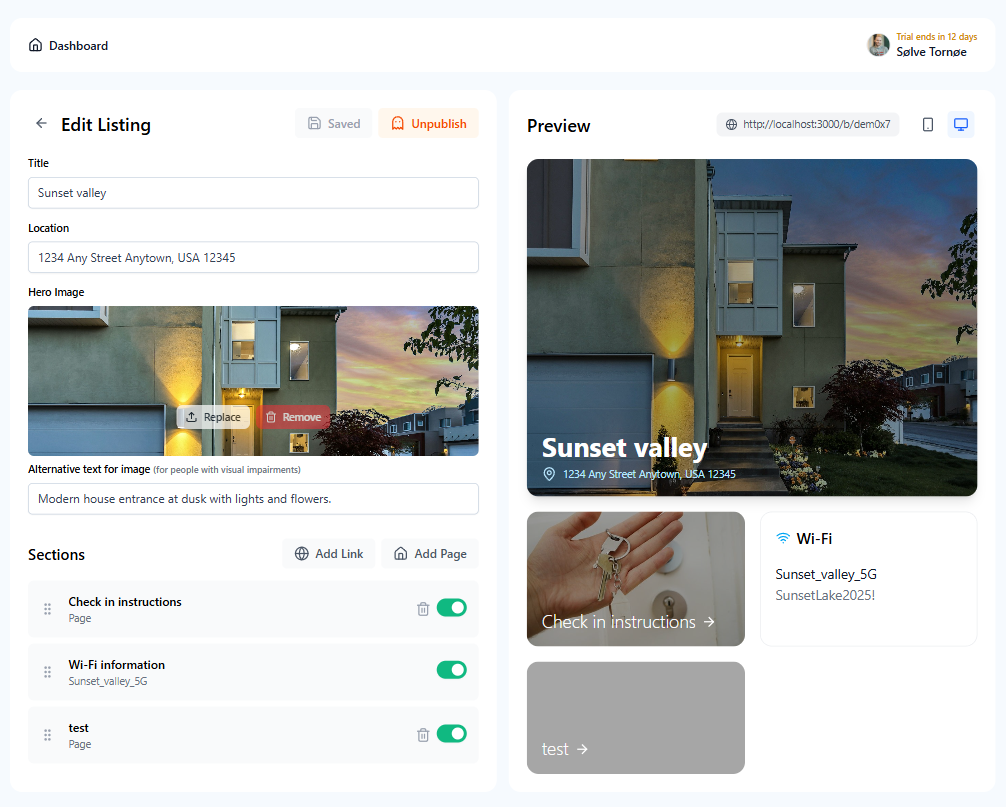 HelloGuestbook Preview